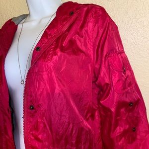 Rain jacket hot pink